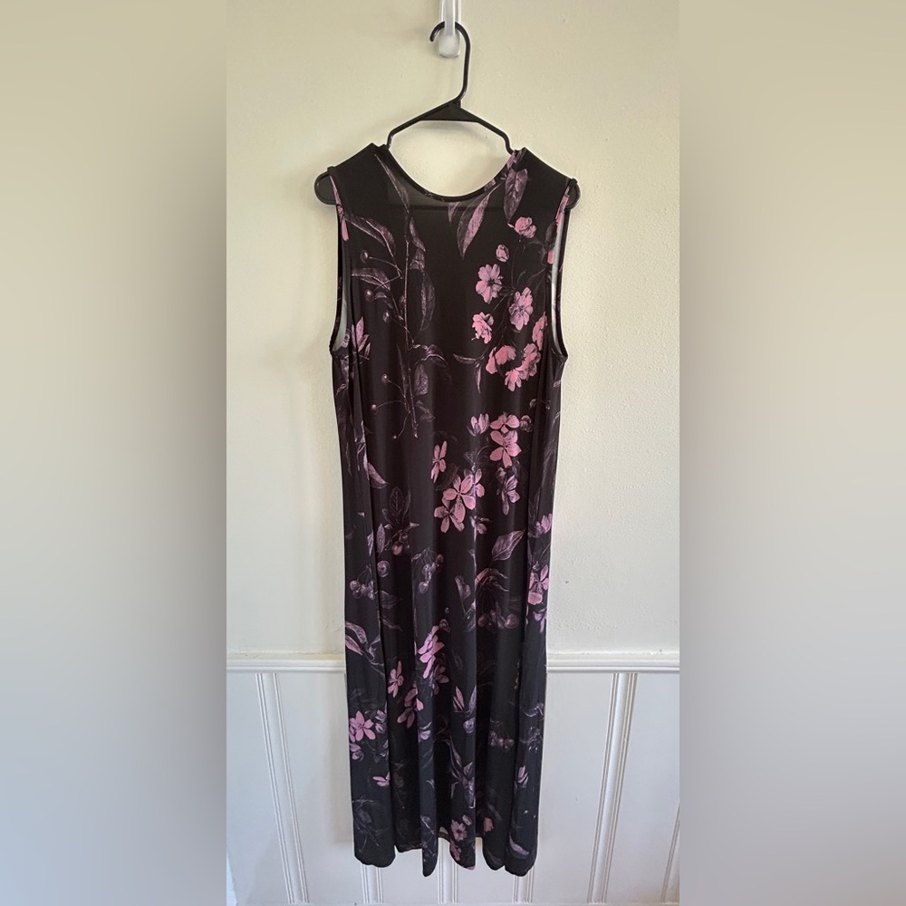 Ted Baker Brooklyn Botanical Garden Crossover Pink/Purple Sleeveless Dress